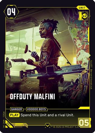 Offduty Malfini (051) - Welcome to Night City  Retail