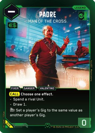 Padre - Man of the Cross (Rare) (074) - Welcome to Night City  Retail Foil
