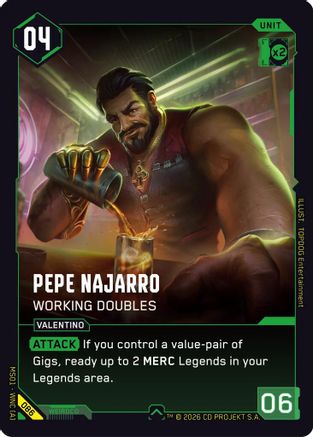 Pepe Najarro - Working Doubles (086) - Welcome to Night City  Retail