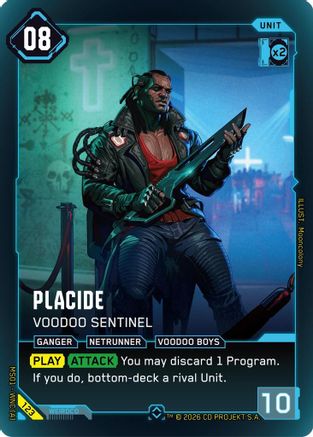 Placide - Voodoo Sentinel (123) - Welcome to Night City  Retail Foil