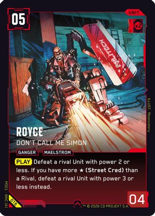 Royce - Don't Call Me Simon (016) - Welcome to Night City  Retail