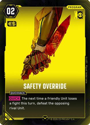 Safety Override (069) - Welcome to Night City  Retail