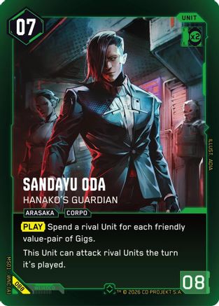 Sandayu Oda - Hanako's Guardian (Rare) (088) - Welcome to Night City  Retail Foil