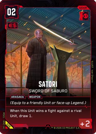 Satori - Sword of Saburo (026) - Welcome to Night City  Retail