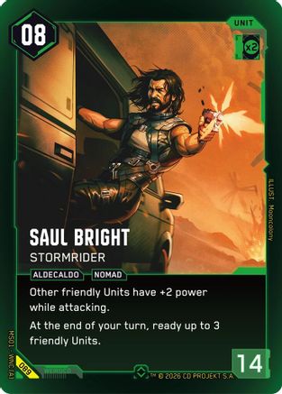 Saul Bright - Stormrider (089) - Welcome to Night City  Retail Foil