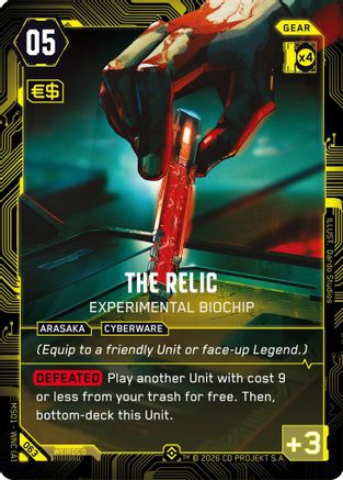 The Relic - Experimental Biochip (Epic) (063) - Welcome to Night City  Retail Foil