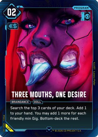 Three Mouths, One Desire (137) - Welcome to Night City  Retail