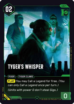 Tyger's Whisper (090) - Welcome to Night City  Retail