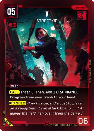 V - Streetkid (b) (005) - Welcome to Night City  Retail Foil