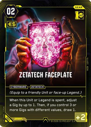 Zetatech Faceplate (064) - Welcome to Night City  Retail