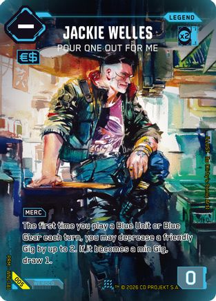Jackie Welles - Pour One Out For Me (005) - Box Toppers  Retail Foil