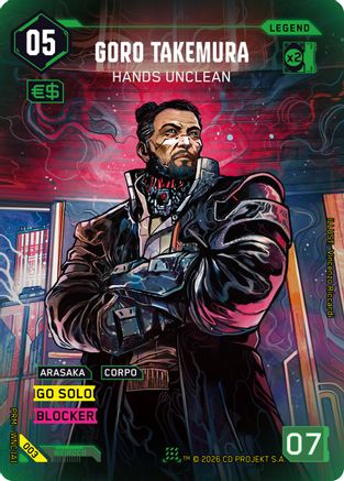 Goro Takemura - Hands Unclean (003) - Box Toppers  Retail Foil