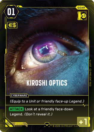 Kiroshi Optics (007) - The Heist  Retail Starter Deck
