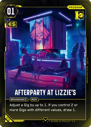 Afterparty at Lizzie's (010) - The Heist  Retail Starter Deck