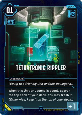 Tetratonic Rippler (018) - The Heist  Retail Starter Deck