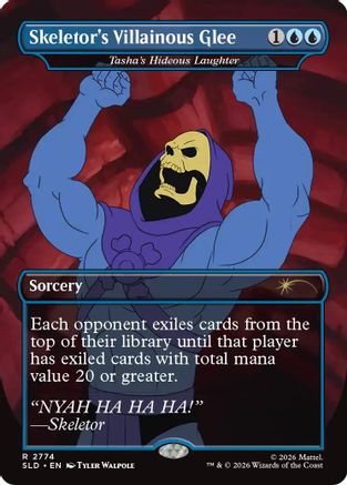 Skeletor's Villainous Glee - Tasha's Hideous Laughter (SLD-2774) - Secret Lair Drop Series Foil