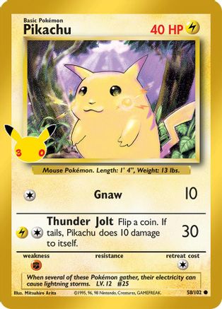 Pikachu (058/null) - Holofoil ME 30th Celebration Classic Collection - Classic Collection