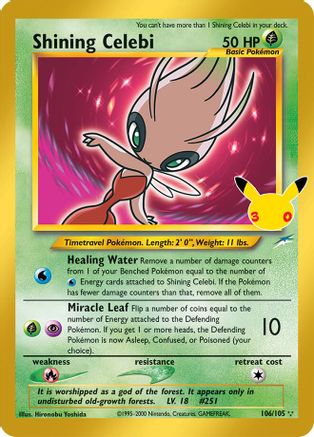 Shining Celebi (106/null) - Holofoil ME 30th Celebration Classic Collection - Classic Collection