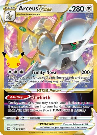 Arceus VSTAR (123/null) - Holofoil ME 30th Celebration Classic Collection - Classic Collection