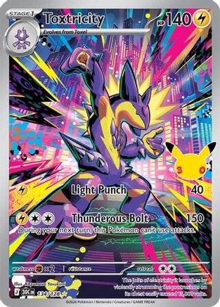 Toxtricity (134/128) - Holofoil ME 30th Celebration - Illustration Rare