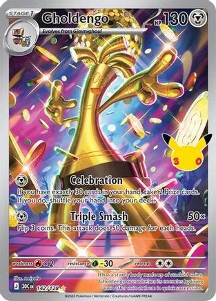 Gholdengo (142/128) - Holofoil ME 30th Celebration - Illustration Rare