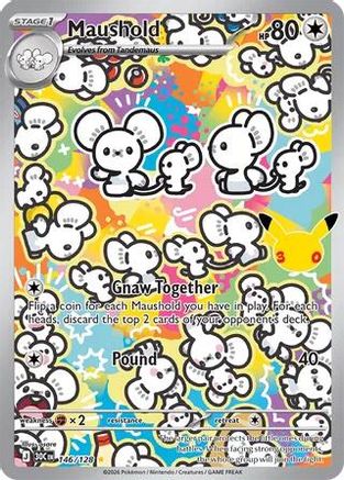 Maushold (146/128) - Holofoil ME 30th Celebration - Illustration Rare