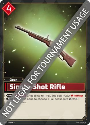Single-Shot Rifle  - Palworld Prototype Cards