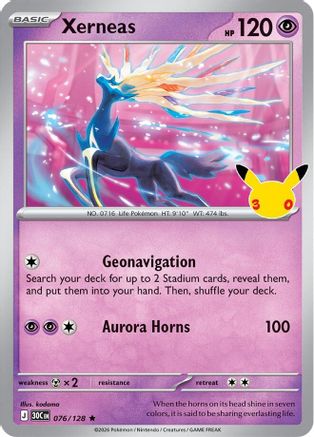 Xerneas (076/null) - Holofoil ME 30th Celebration - null