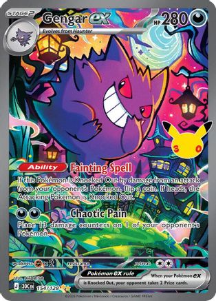 Gengar ex (154/128) - Holofoil ME 30th Celebration - Special Illustration Rare