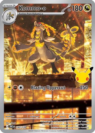 Kommo-o (143/128) - Holofoil ME 30th Celebration - Illustration Rare