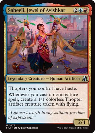 Saheeli, Jewel of Avishkar (FRA-275) - Reality Fracture