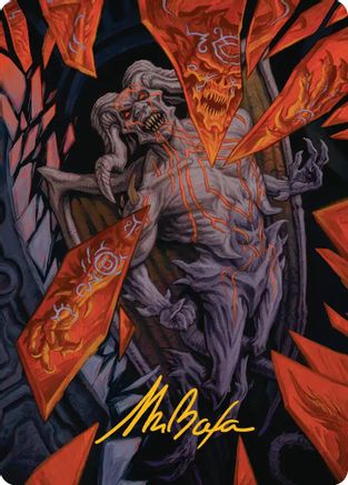 Curse-Marred Demon Art Card (Gold-Stamped Signature) (ASFRA-037) - Art Series: Reality Fracture