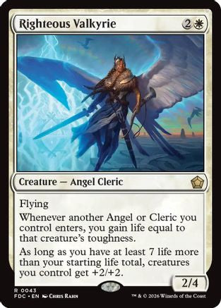 Righteous Valkyrie (FDC-043) - Commander: Foundations