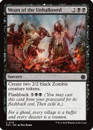 Moan of the Unhallowed (FDC-116) - Commander: Foundations
