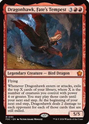 Dragonhawk, Fate's Tempest (FDC-151) - Commander: Foundations