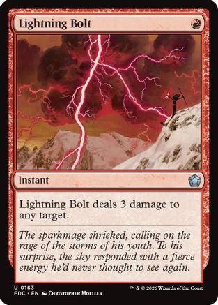 Lightning Bolt (FDC-163) - Commander: Foundations