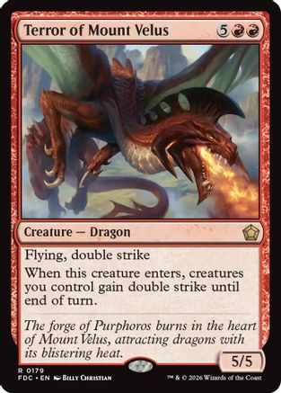 Terror of Mount Velus (FDC-179) - Commander: Foundations