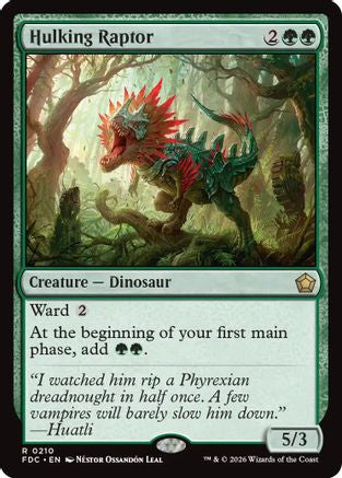 Hulking Raptor (FDC-210) - Commander: Foundations
