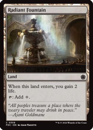 Radiant Fountain (FDC-308) - Commander: Foundations