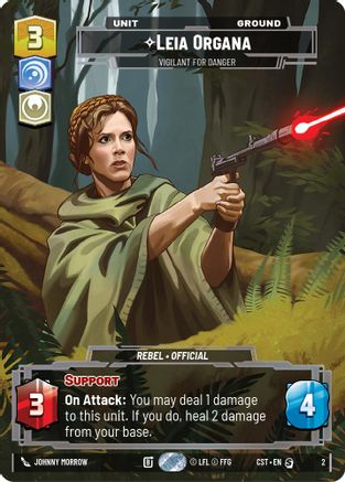 Leia Organa - Vigilant for Danger (Costco Exclusive) (2) - Ashes of the Empire Foil