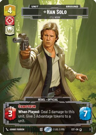 Han Solo - It'll Work (Costco Exclusive) (3) - Ashes of the Empire Foil