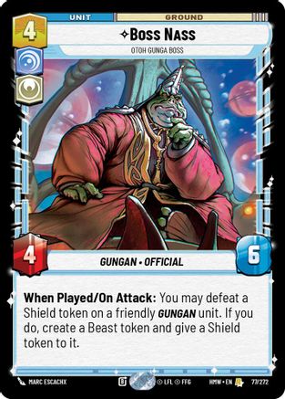 Boss Nass - Otoh Gunga Boss (77/272) - Homeworlds
