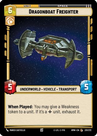 Dragonboat Freighter (231/272) - Homeworlds