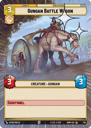 Gungan Battle Wagon (Hyperspace Foil) (736) - Homeworlds Foil