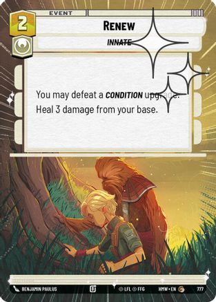 Renew (Hyperspace Foil) (777) - Homeworlds Foil