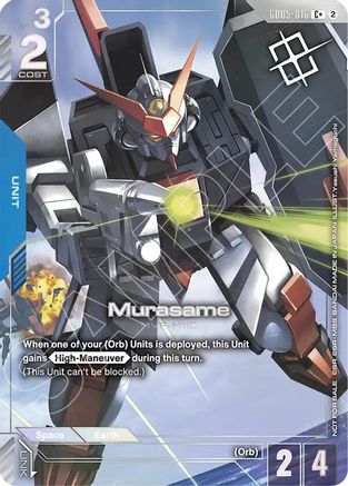 Murasame (Store Tournament Winner Pack 06) (GD05-016) - Gundam Promotional Cards Holofoil