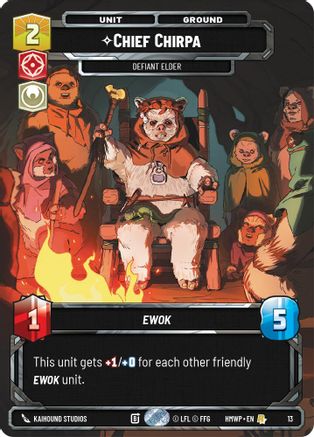 Chief Chirpa - Defiant Elder (13) - Homeworlds Weekly Play Promos