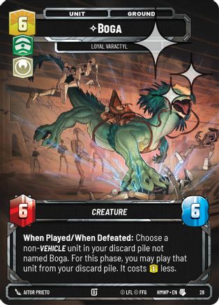 Boga - Loyal Varactyl (Foil) (28) - Homeworlds Weekly Play Promos Foil