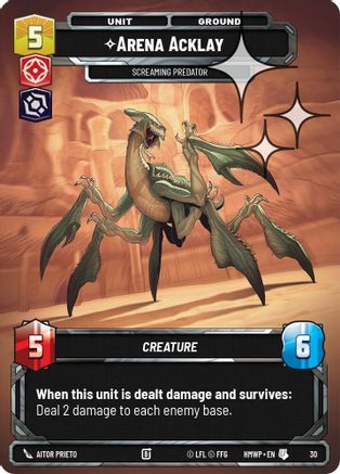 Arena Acklay - Screaming Predator (Foil) (30) - Homeworlds Weekly Play Promos Foil