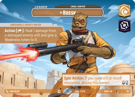 Bossk - Cruel Hunter (Showcase) (797) - Homeworlds Foil
